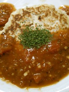 簡単! トマトソースの豆腐ハンバーグ!!-レシピのメイン写真
