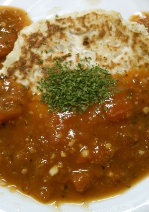 簡単！ トマトソースの豆腐ハンバーグ！！-レシピのメイン写真