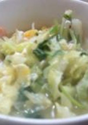 塩ラーメン味に変身キャベツスープ-レシピのメイン写真