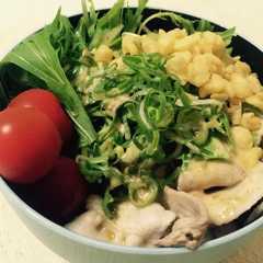 水菜と豚しゃぶの冷うどん-レシピのメイン写真