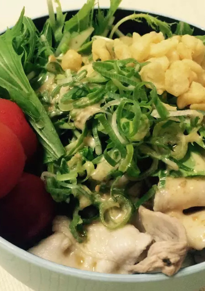 水菜と豚しゃぶの冷うどん-レシピのメイン写真