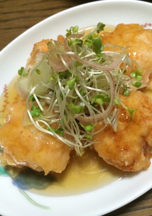 少しの手間で感激！あんかけエビしんじょ♪-レシピのメイン写真