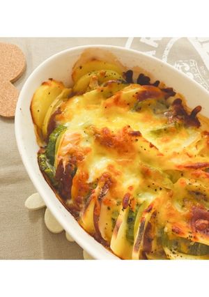 ズッキーニ&ポテトチーズのオーブン焼き-レシピのメイン写真