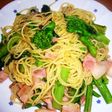 春到来!菜の花とベーコンのパスタ