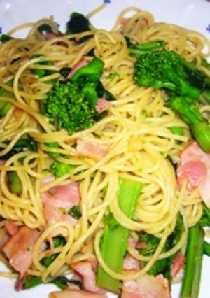 春到来!菜の花とベーコンのパスタ-レシピのメイン写真