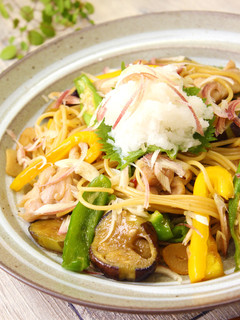 夏野菜で和風パスタ♡冷パスタでもOK!-レシピのメイン写真