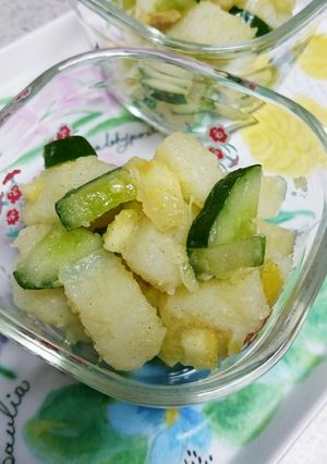 じゃがいもとぬか漬け胡瓜の塩レモン和え-レシピのメイン写真