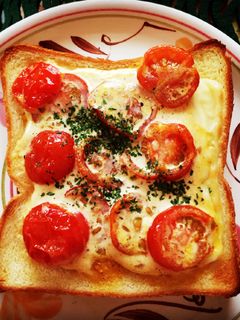 カンタントースト・プチトマト-レシピのメイン写真