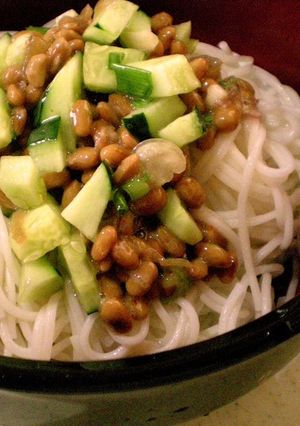 薬味たっぷり納豆そうめん-レシピのメイン写真