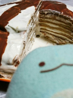 ミルクレープ(チョコ×生クリーム)-レシピのメイン写真