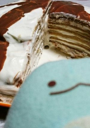 ミルクレープ(チョコ×生クリーム)-レシピのメイン写真