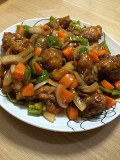 余った唐揚げで作った酢豚風あんかけ唐揚げ-レシピのメイン写真