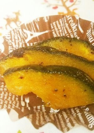 簡単お弁当おかず☆かぼちゃの塩ソテー-レシピのメイン写真