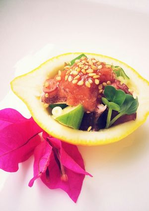 ★蛸とおくらの梅肉ソース★-レシピのメイン写真