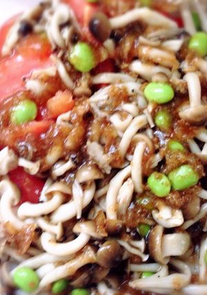 簡単お手軽ぽんジュレトマトとキノコサラダ-レシピのメイン写真
