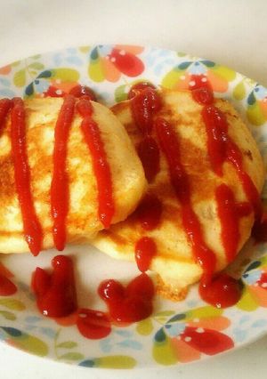 アメリカンドッグ風ホットケーキ-レシピのメイン写真