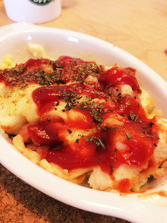 簡単★朝食★即席ピザソースでパングラタン-レシピのメイン写真