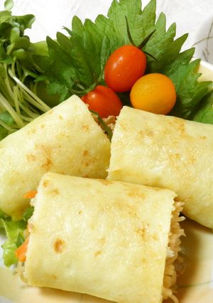 じゃが芋と玉ねぎの生地でそうめんロール-レシピのメイン写真
