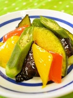夏野菜の揚げ浸し-レシピのメイン写真