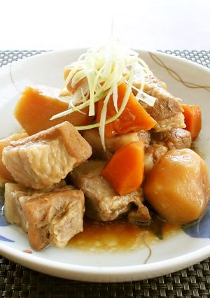 うまうま！レンジでこってり豚じゃが-レシピのメイン写真
