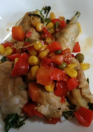 サッコが作る☆肉巻きカラフルソース添え♪-レシピのメイン写真