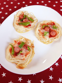カリッとおいしい♪そうめんピザ*-レシピのメイン写真