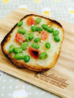 塩トマトと枝豆の夏トースト-レシピのメイン写真