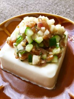 金山寺味噌&夏の香味野菜のせ冷奴-レシピのメイン写真