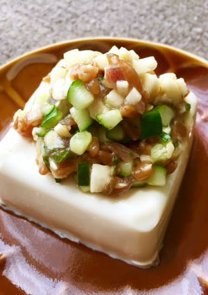 金山寺味噌＆夏の香味野菜のせ冷奴-レシピのメイン写真