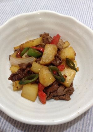 牛肉とポテトの甘辛いため-レシピのメイン写真