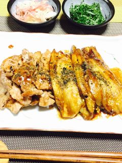 茄子と豚肉の蒲焼き〜♪-レシピのメイン写真