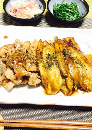 茄子と豚肉の蒲焼き〜♪-レシピのメイン写真