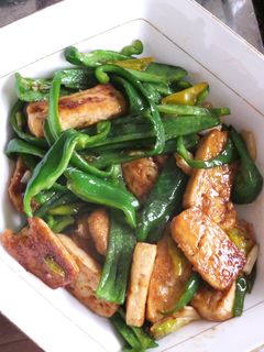 冷凍豆腐とピーマンのオイスターソース炒め-レシピのメイン写真