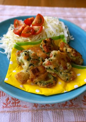 ゴーヤとウインナーのさっくり揚げ-レシピのメイン写真
