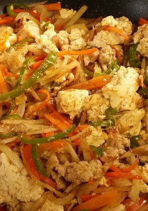 鶏ひき肉de雷豆腐♪-レシピのメイン写真
