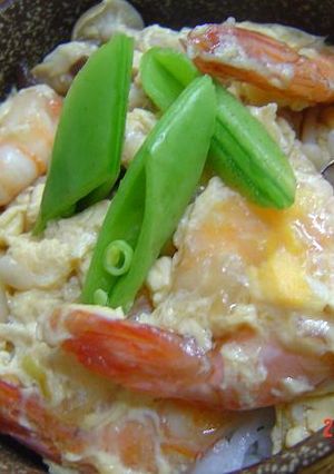 きのこたっぷり♡えびたま煮(丼)-レシピのメイン写真