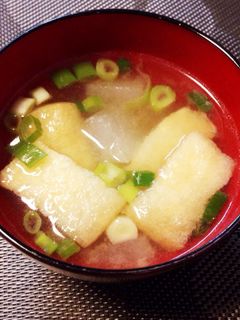 冬瓜と薄揚げのお味噌汁-レシピのメイン写真