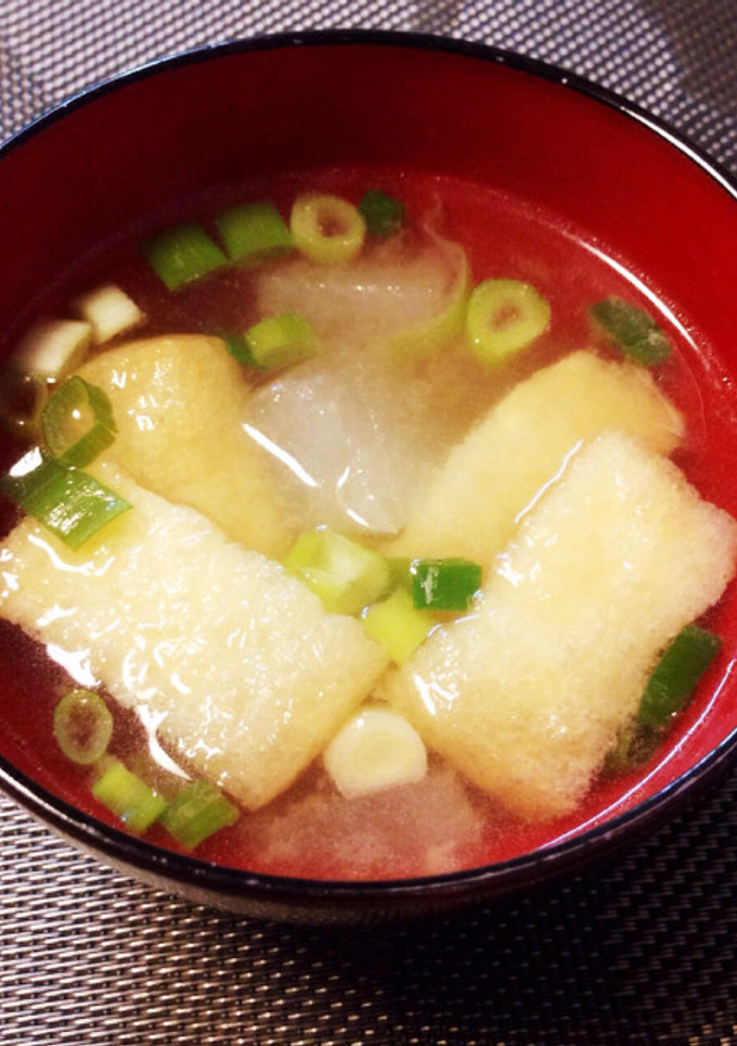 冬瓜と薄揚げのお味噌汁-レシピのメイン写真