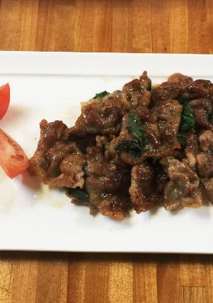 豚肉と大葉のあまから炒め-レシピのメイン写真