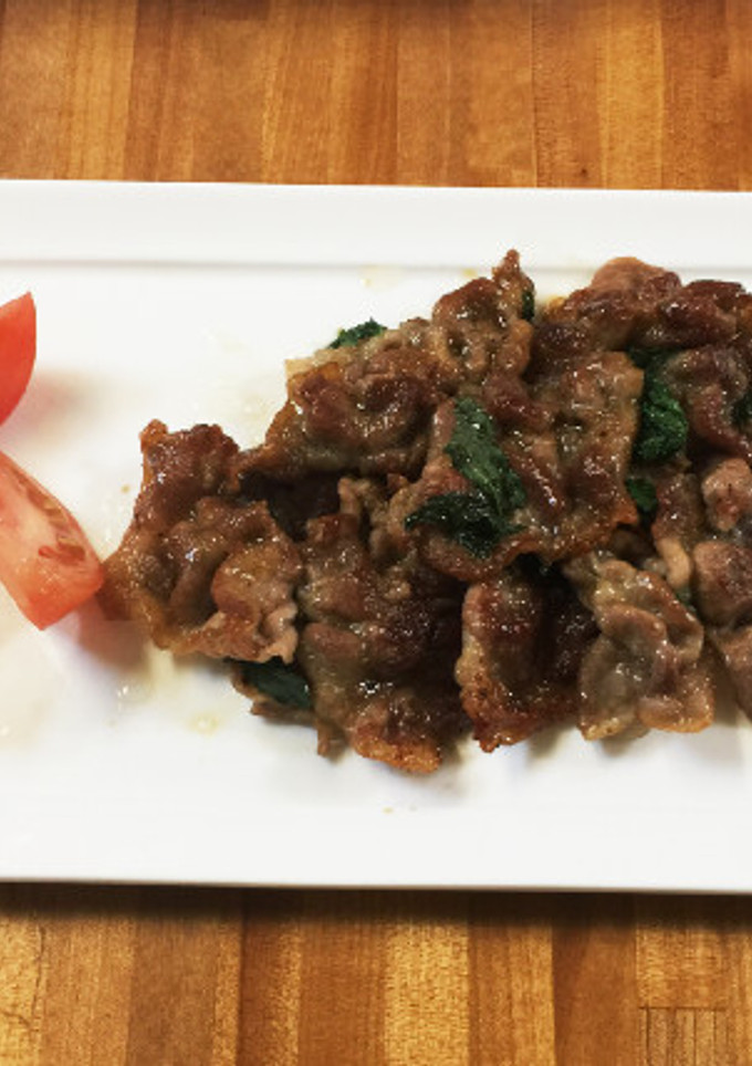 豚肉と大葉のあまから炒め-レシピのメイン写真