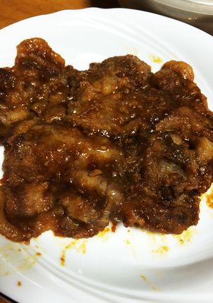 ごはんが進む☆こってり甘い豚肉焼き-レシピのメイン写真