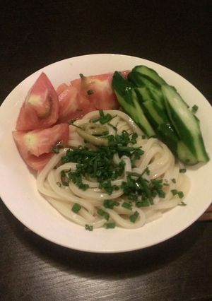 安い早い、100円!簡単!ぶっかけうどん-レシピのメイン写真
