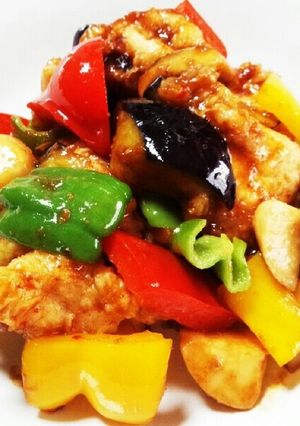 鶏むね肉となんでも夏野菜の中華炒め♪-レシピのメイン写真