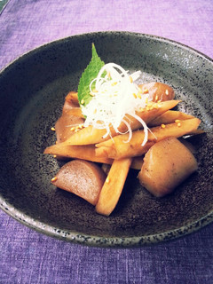 牛蒡と蒟蒻の煮物~甘辛味付け-レシピのメイン写真