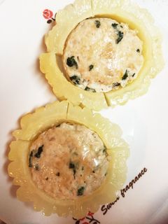 白ゴーヤの肉づめ☆つくね焼き-レシピのメイン写真