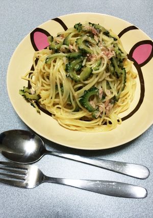 絶品✨ゴーヤの冷製パスタ(♡˙︶˙♡)-レシピのメイン写真