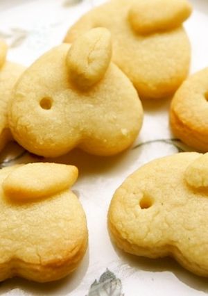 ハート型de子供が作るミニうさぎクッキー-レシピのメイン写真