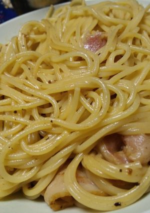スライスチーズでカルボナーラ-レシピのメイン写真