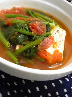 簡単☆豆腐とほうれん草のトマトスープ-レシピのメイン写真