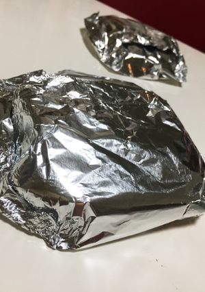 *＊包み焼きハンバーグの包み方＊*-レシピのメイン写真